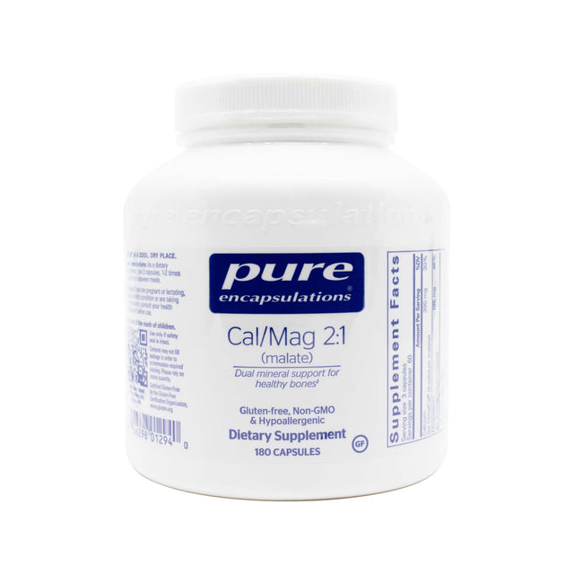 Pure Encapsulations Cal/Mag (Malate) 2:1 180 capsules