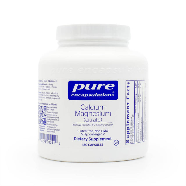 Pure Encapsulations Calcium Magnesium (Citrate) 180 capsules