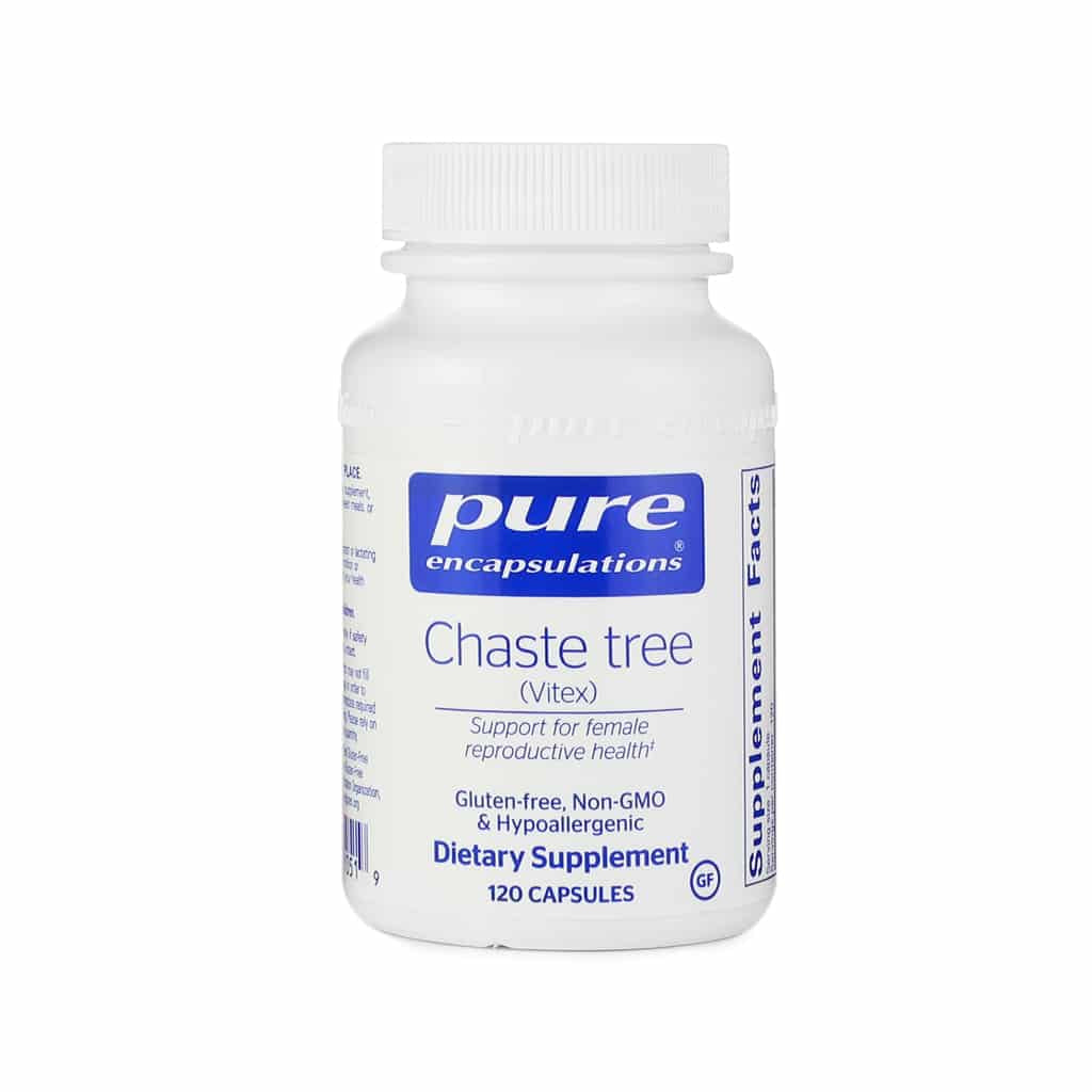 pure encapsulations chaste tree vitex 120 capsules 4 month supply