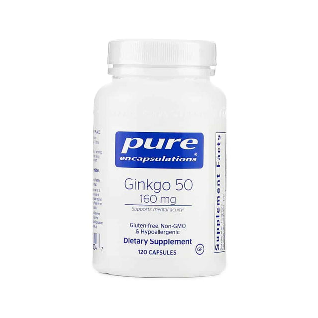 Pure Encapsulations Ginkgo 50 160mg 120 capsules