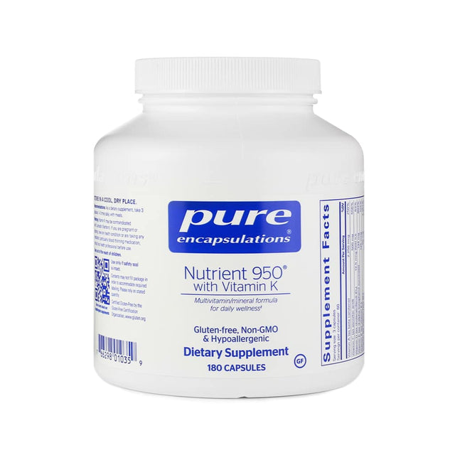 pure encapsulations nutrient 950 with vitamin k 180 capsules