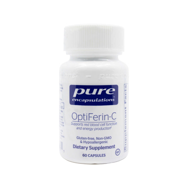 pure encapsulations optiferin-c - 60 capsules 60 day supply