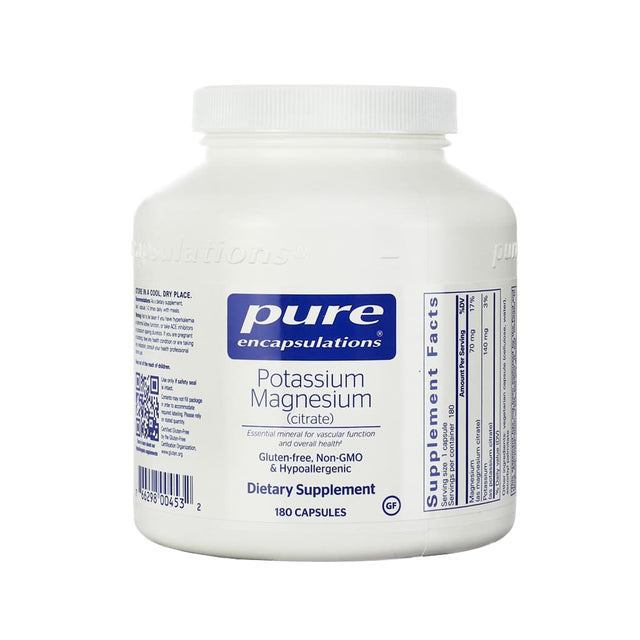 Pure Encapsulations Potassium Magnesium (Citrate) 180 Capsules