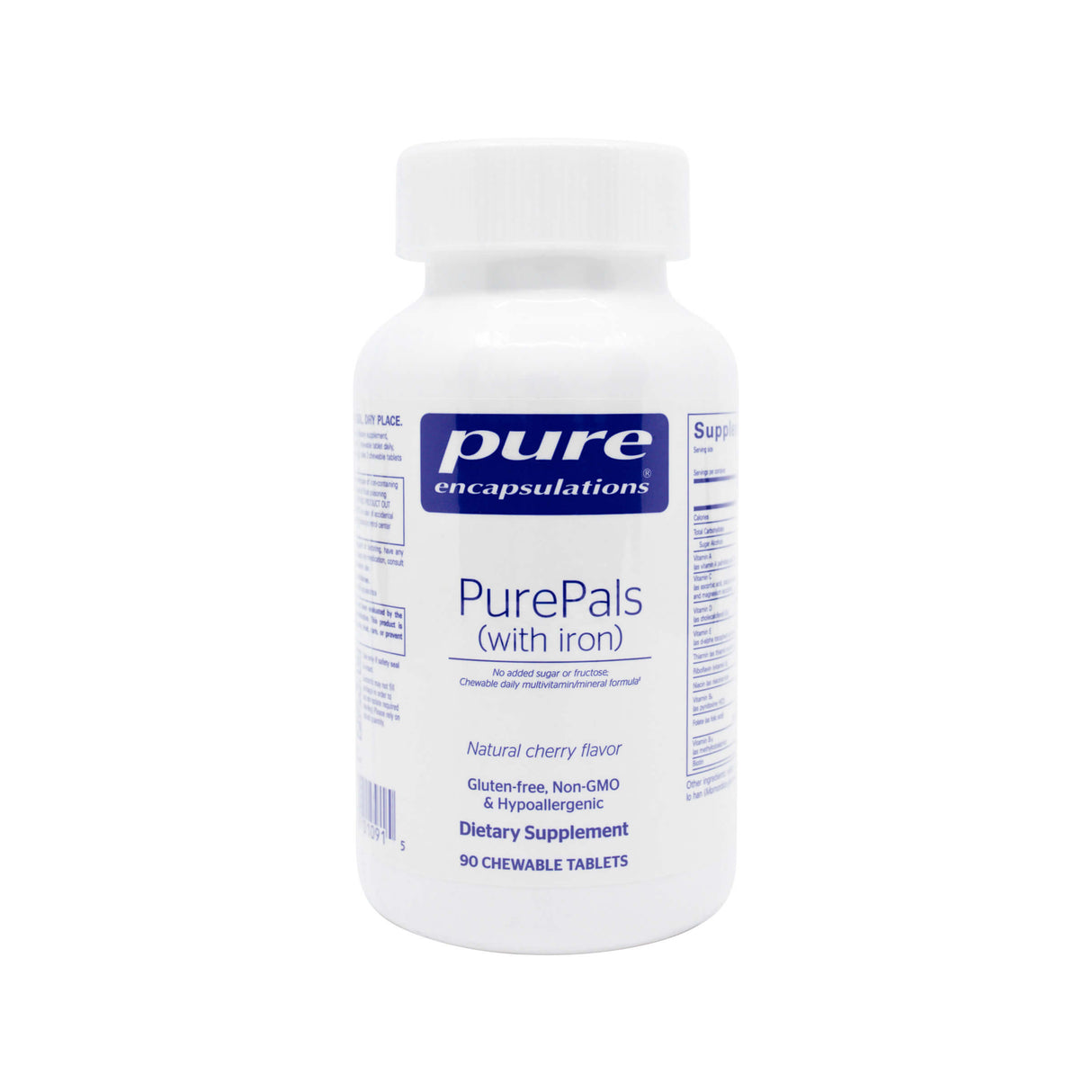 Pure Encapsulations PurePals Multivitamin With Iron 90 chewable tablets