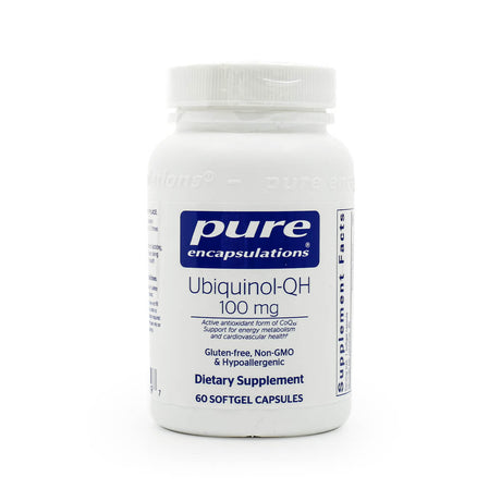 Pure Encapsulations Ubiquinol-QH 100mg 60 softgel capsules