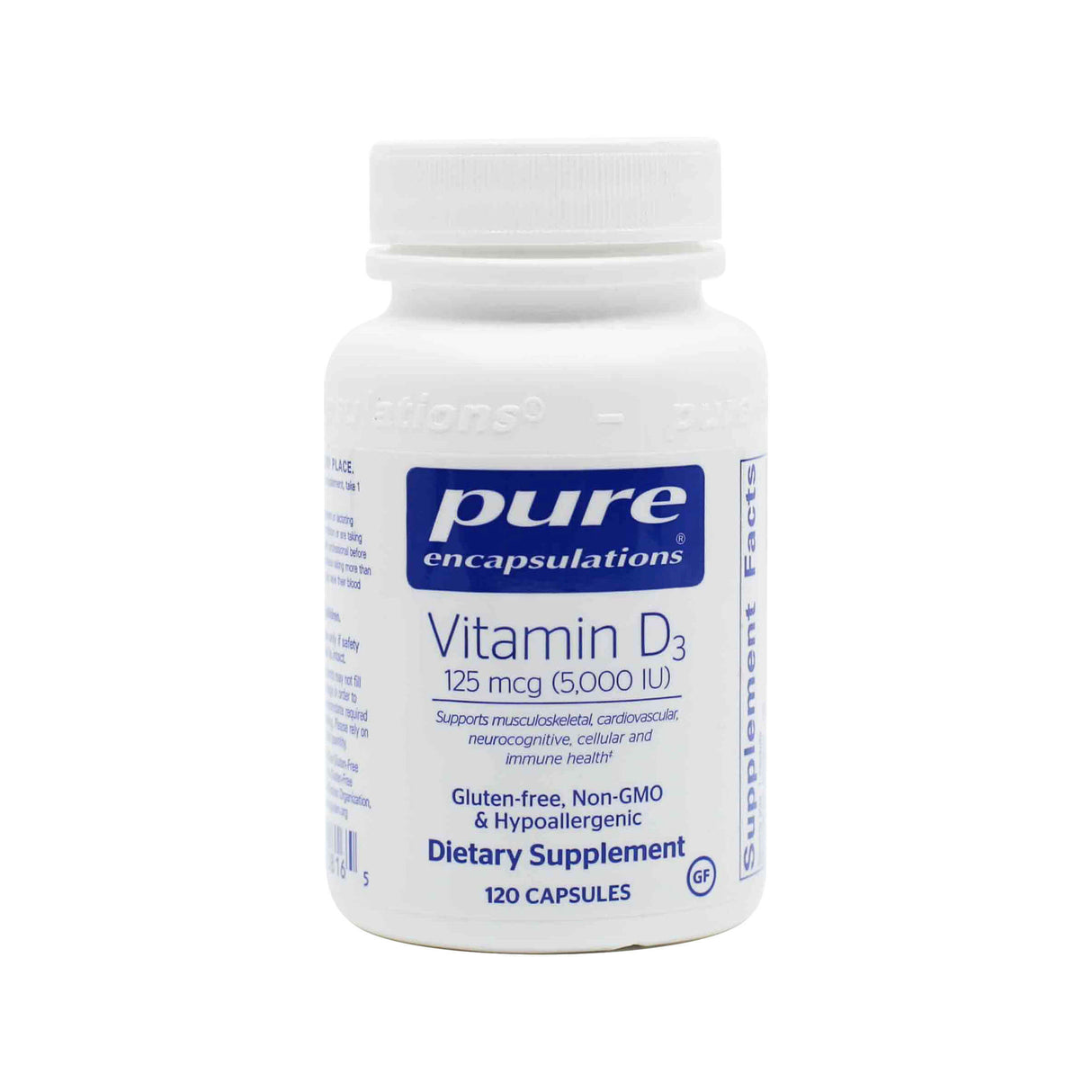 Pure Encapsulations Vitamin D3 125mcg (5000 IU)