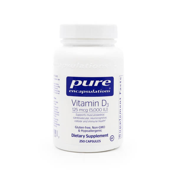 Pure Encapsulations Vitamin D3 125mcg (5000 IU)