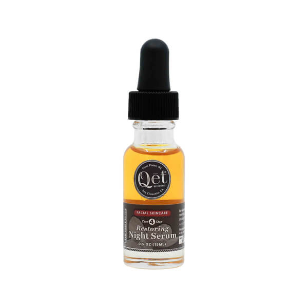 qet botanicals restoring night serum 0.5 ounce