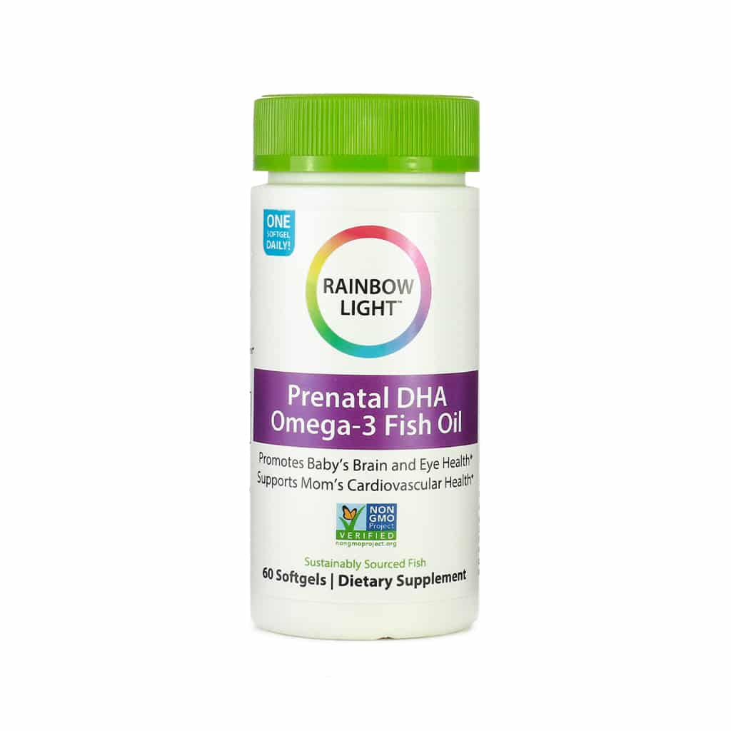 rainbow light prenatal dha omega-3 fish oil 60 softgels 60-day supply