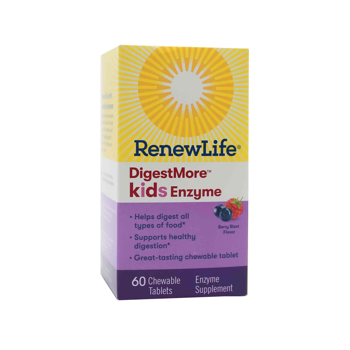 Renew Life DigestMore Kids Enzyme 60 chewable tablets