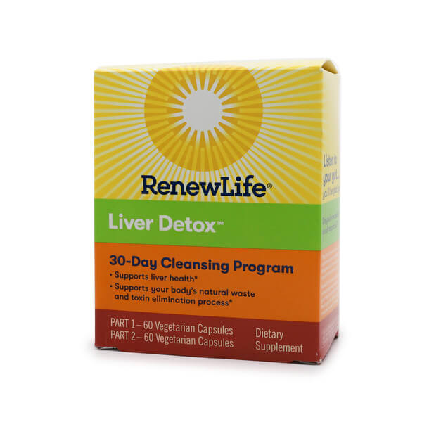 Renew Life Liver Detox 2-Part 30 Day Program - Part 1 (60 vegetarian capsules), Part 2 (60 vegetarian capsules)