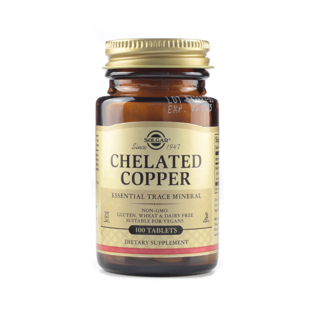 Solgar Chelated Copper 100 tablets