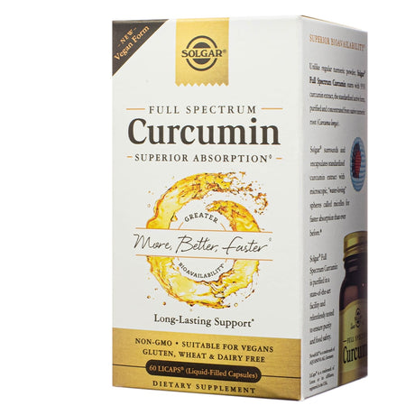 Solgar Full Spectrum Curcumin Liquid Extract Softgels