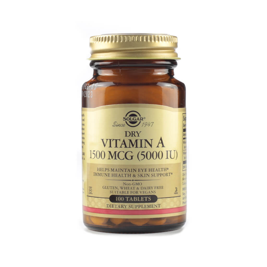 Solgar comprimés de vitamine A 1500 µg