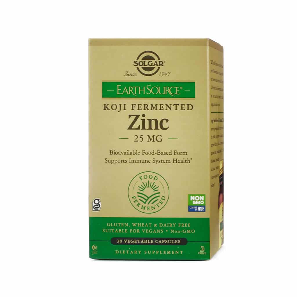 Solgar Earth Source Koji Zinc 25mg 30 capsules