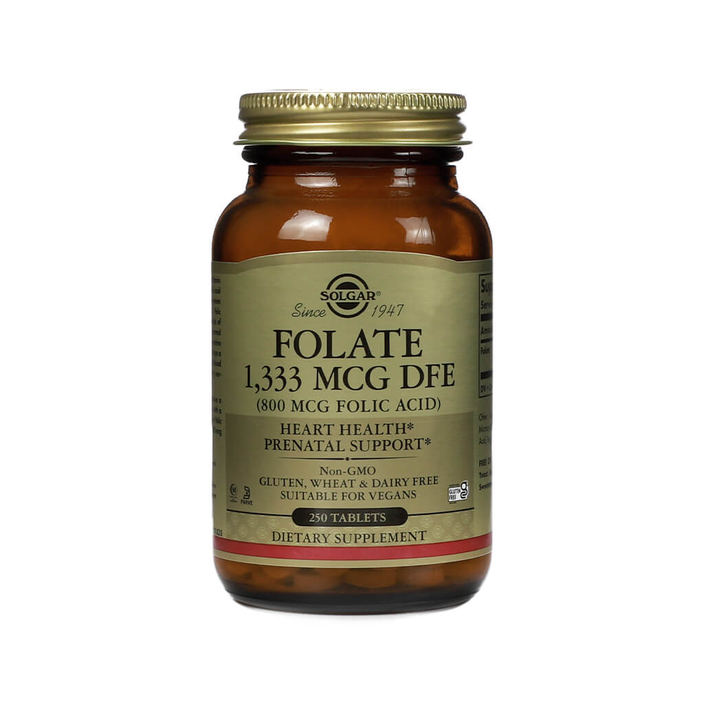 Solgar Folate 1,333 MCG DFE (800 MCG Folic Acid) 250 tablets