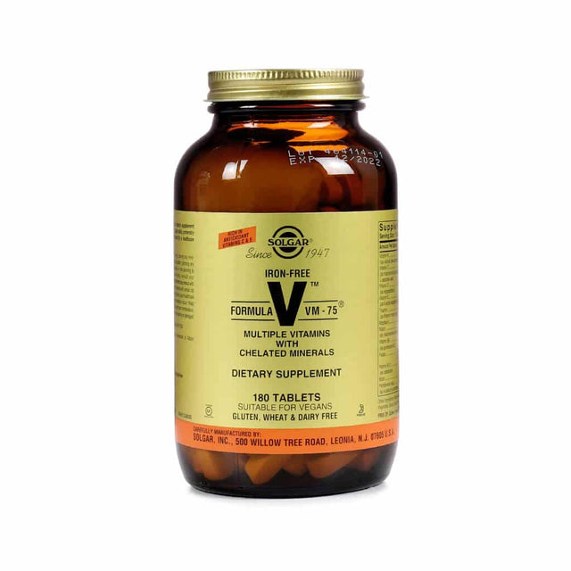 Solgar Formula Iron Free VM-75 180 tablets