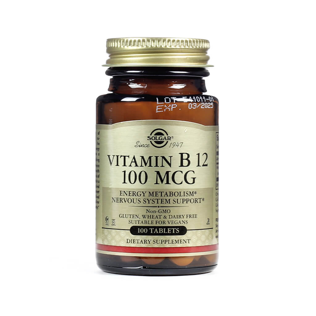 Solgar Vitamin B12 100mcg 100 tablets