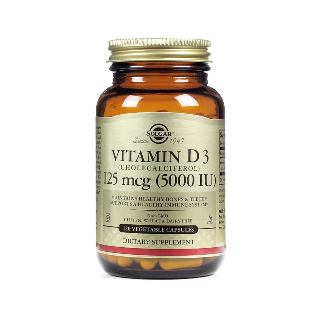 Solgar Vitamin D3 (Cholecalciferol) Capsules