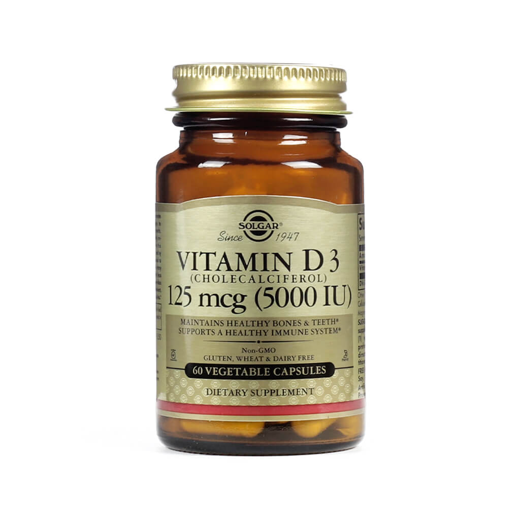 Solgar Vitamin D3 (Cholecalciferol) Capsules