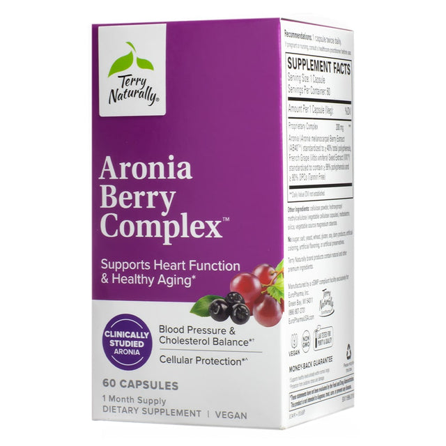 Terry Naturally Aronia Berry Complex 60 capsules 1 month supply