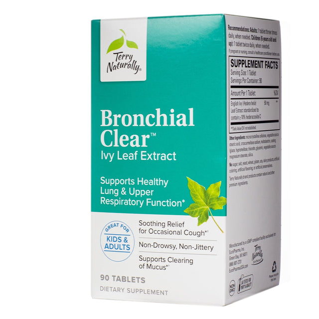 Terry Naturally Bronchial Clear 90 tablets 3 month supply