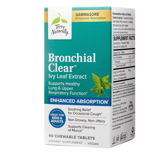 Bronchial Clear™ Ivy Leaf Extract Chewable 60 tablets