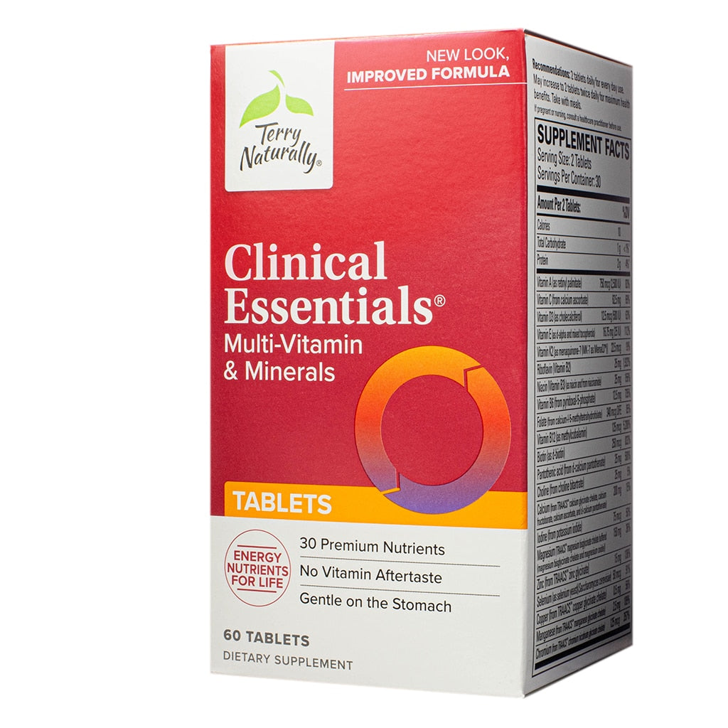 Terry Naturally Clinical Essentials | Adult Multivitamin - The Healthy Place Terry Naturally Clinical Essentials | Adult Multivitamin - The Healthy Place