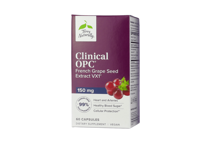 Terry Naturally Clinical OPC 150mg 60 capsules 1-2 month supply