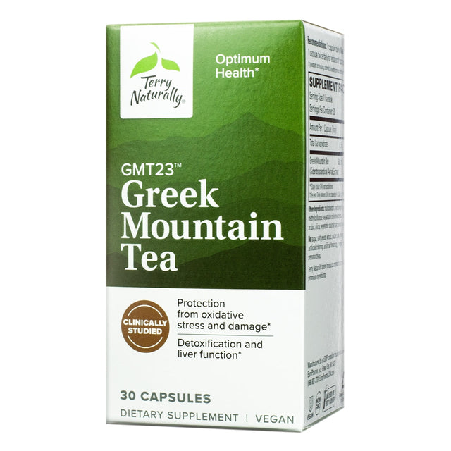 Terry Naturally GMT23 Greek Mountain Tea + Bacopa 30 capsules 30 serving