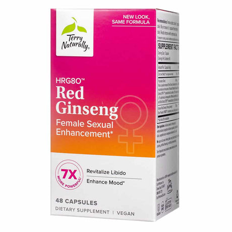 Terry Naturally HRG80™ Red Ginseng Female Sexual Enhancement 48 capsules 48 day supply