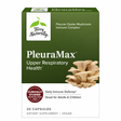 Terry Naturally PleuraMax upper respiratory health supplement box with pleuran oyster mushroom immune complex, 30 capsules, on a white background.