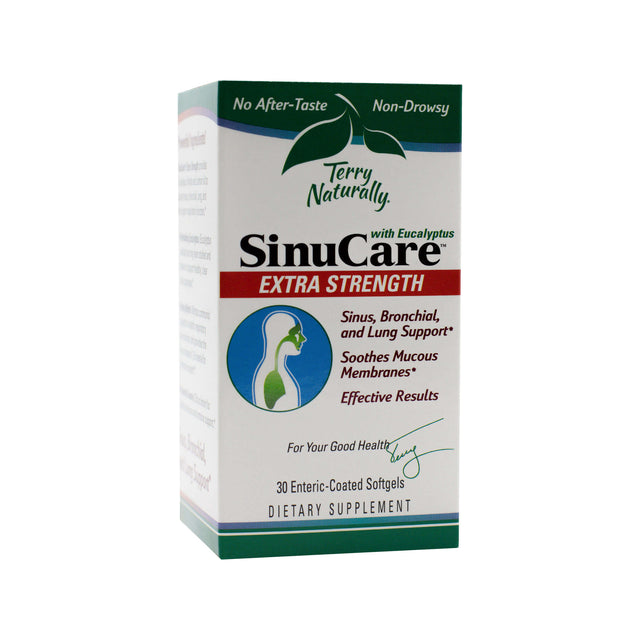 terry naturally sinucare extra strength 30 enteric coated softgels 30 day supply