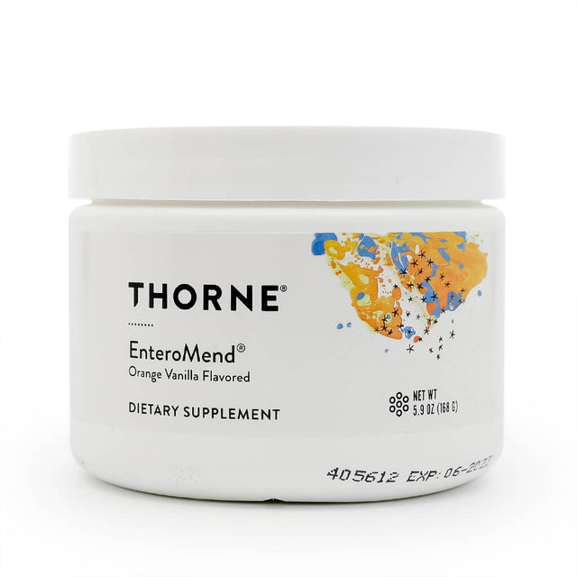 thorne research enteromend® orange vanilla powder 5.9 ounces 30 servings