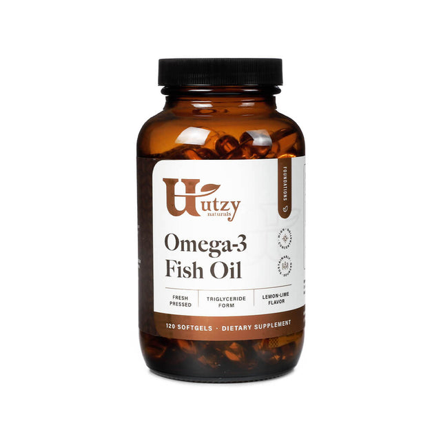 utzy naturals omega-3 fish oil softgels 120 softgels 120-day supply