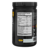 The supplement facts panel of Vega Sport Premium Pre-Workout Energizer, Berry flavor, 16.2 oz, listing ingredients and nutritional information. It details 100 mg caffeine from coffee berry extract, green tea extract, and additional adaptogens like Rhodiola Rosea and Eleuthero root. The label also shows serving size, carbohydrate content, and key vitamins.