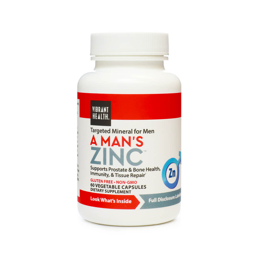 vibrant health a man's zinc 60 capsules