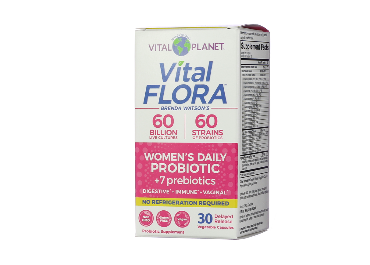 Vital Planet Vital Flora Women's Daily Probiotic 60 billion 30 capsules 30 day supply