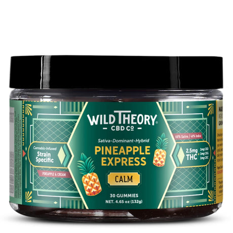 Wild Theory CBD Co. Calm: Pineapple Express Sativa Gummies