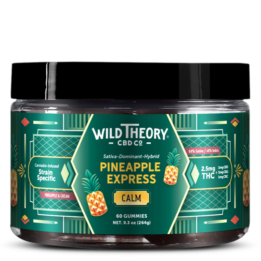 Wild Theory CBD Co. Calm: Pineapple Express Sativa Gummies