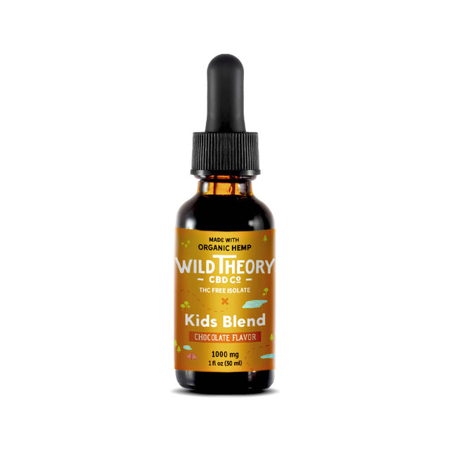 Wild Theory CBD for Kids Blend – 1000mg CBD Oil – Chocolate 1 fluid ounce