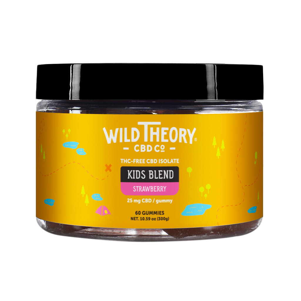 Wild Theory CBD Gummies for Kids 25mg CBD Strawberry