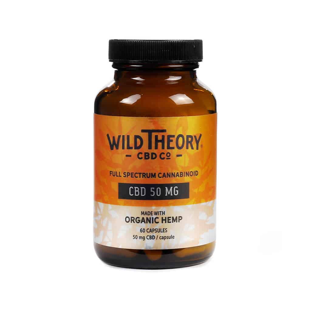 Wild Theory Full Spectrum CBD Capsules 50mg 60 capsules