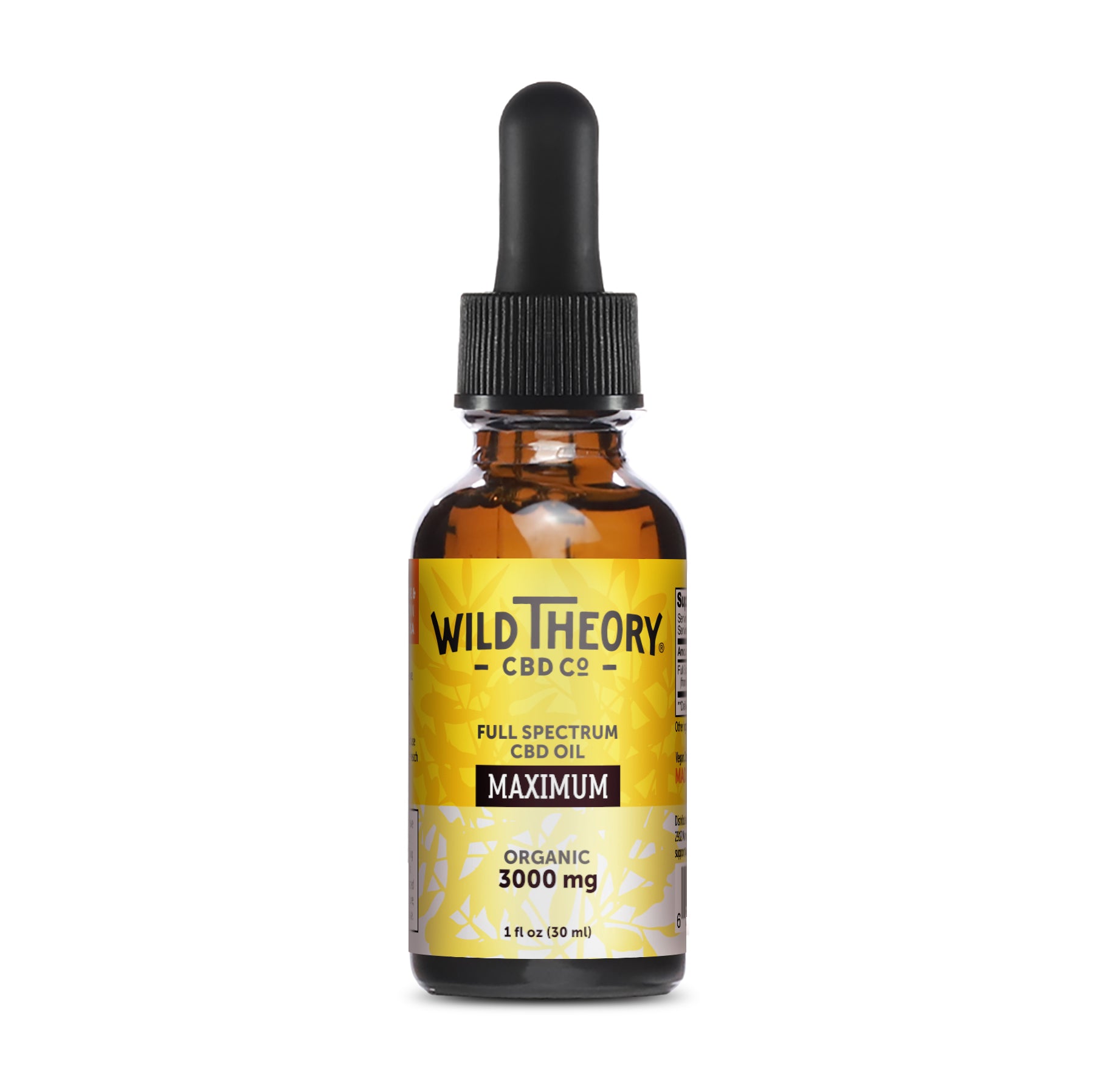 Wild Theory Full Spectrum CBD Oil - 3000mg Maximum | High-Potency