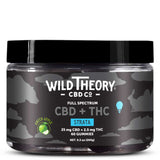 Wild Theory Strata Full Spectrum CBD THC Gummies - 2.5mg THC + 25mg CBD - Green Apple