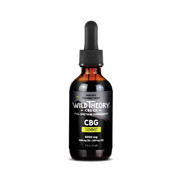 Wild Theory Summit Full Spectrum CBG Oil – 2000mg CBG + 4000mg CBD 2 fluid ounces made with organic hemp