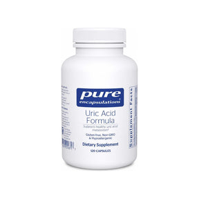 Pure Encapsulations Uric Acid Formula 120 capsules front bottle label
