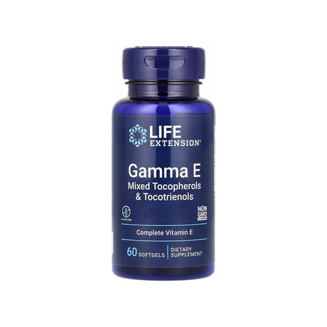 Life Extension Gamma E Mixed Tocopherols & Tocotrienols 60 softgels front bottle