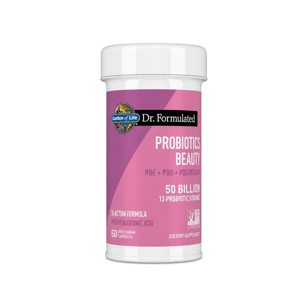 Garden of Life Dr. Formulated Probiotics Beauty front bottle, 60 vegetarian capsules