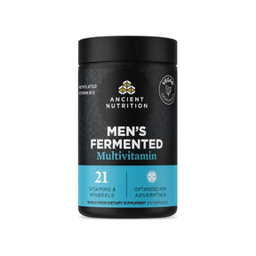 Ancient Nutrition Men's Fermented Multi 60 capsules bottle front label